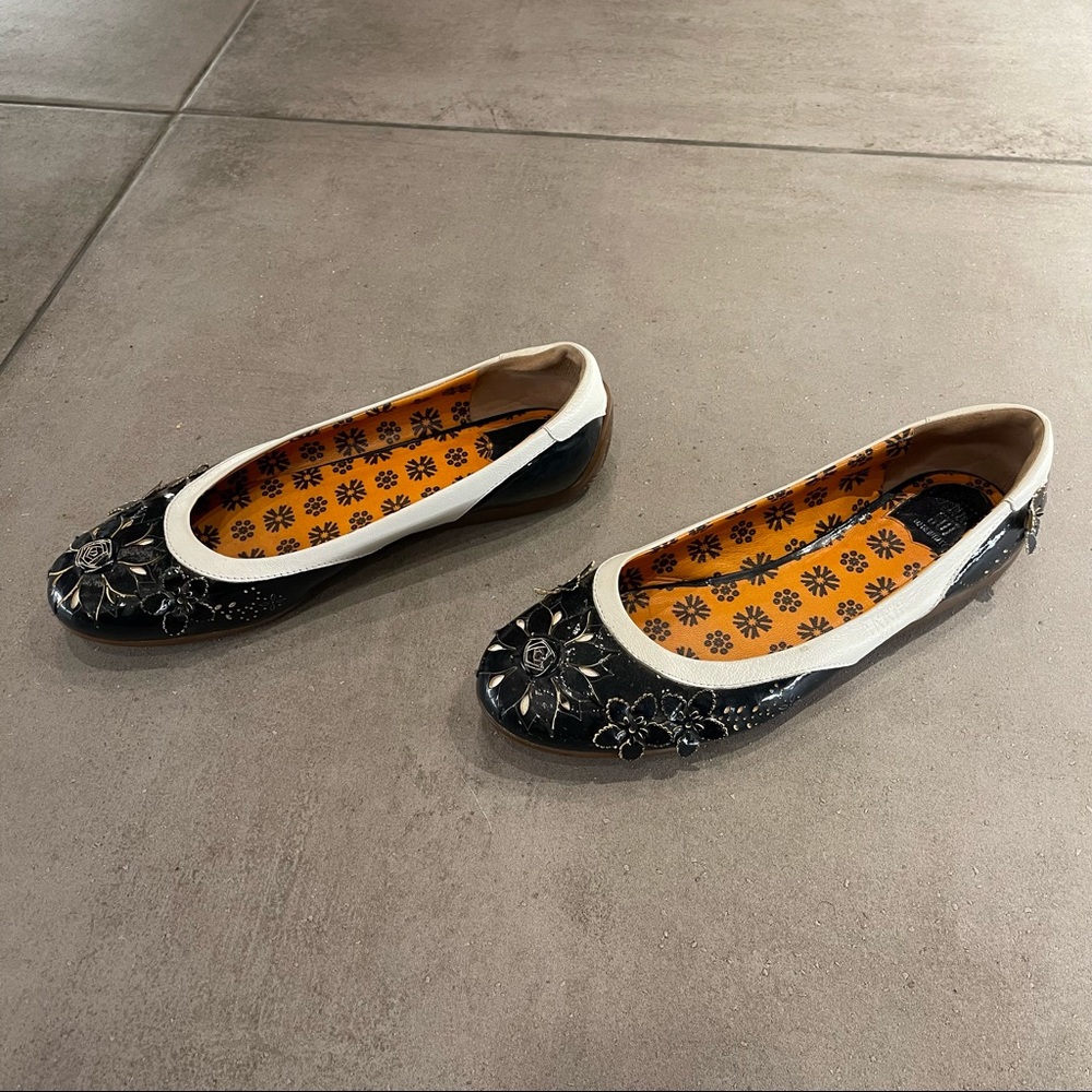 Anna Sui flowered flats